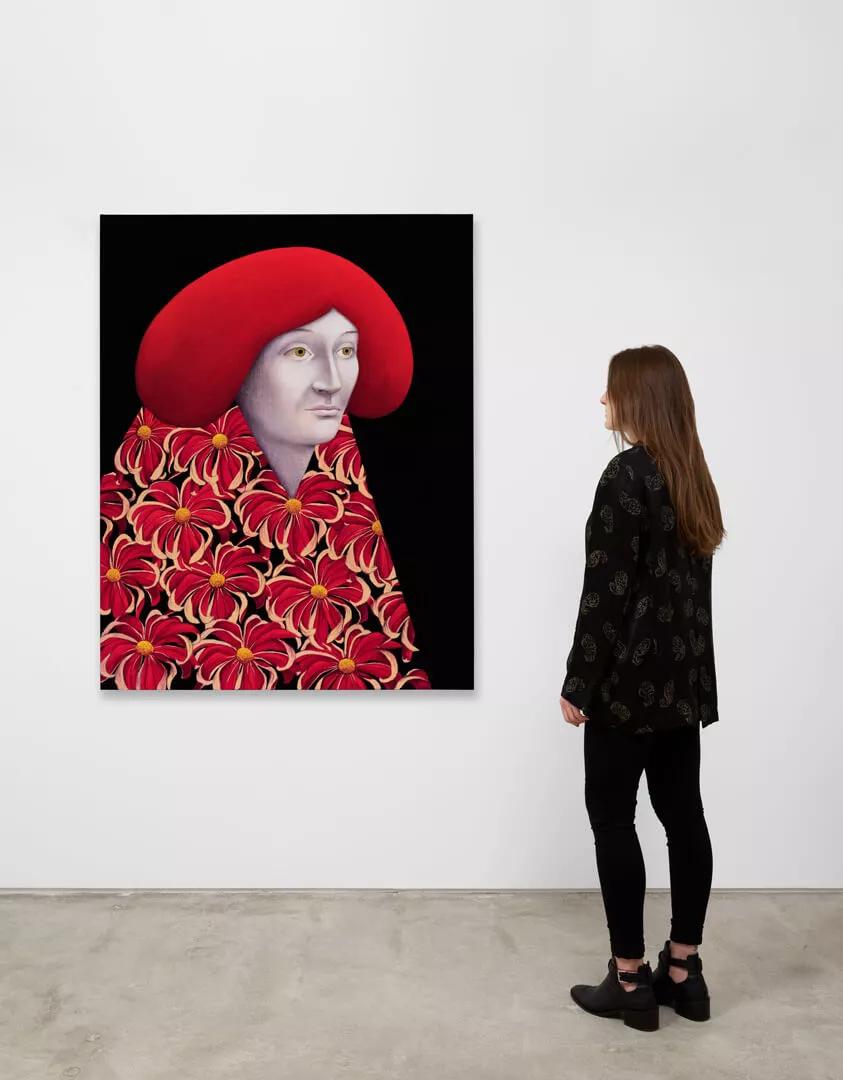 Thumbnail image for exhibition titled Portrait with Red Flowers