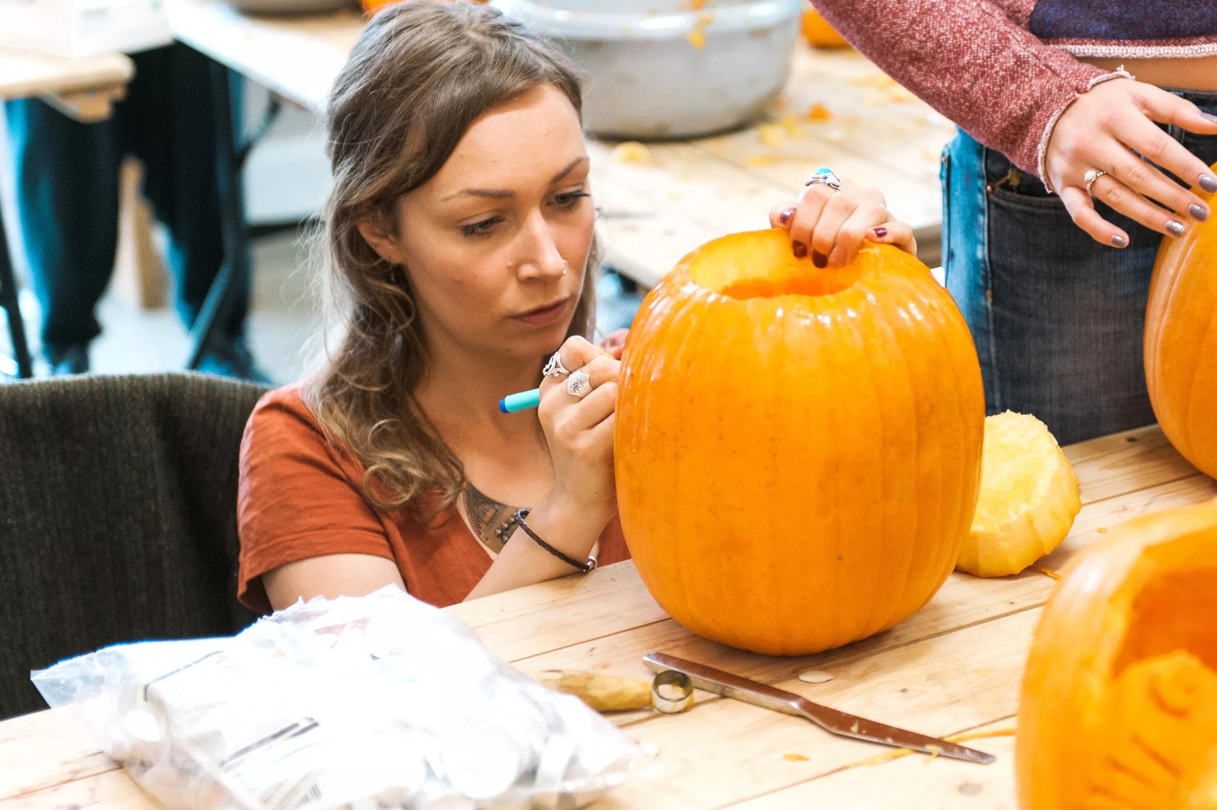 Hero image for event titled Pumpkin Carving Workshops
