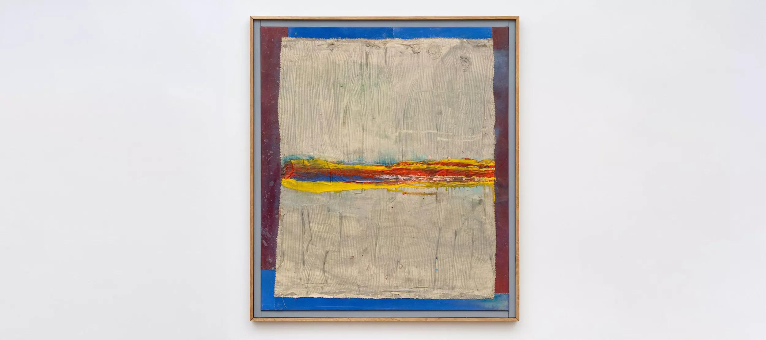 Frank Bowling, Crossings: East West Tunnel, 2011 © Frank Bowling. All Rights Reserved, DACS 2022. Photo: Damian Griffiths 