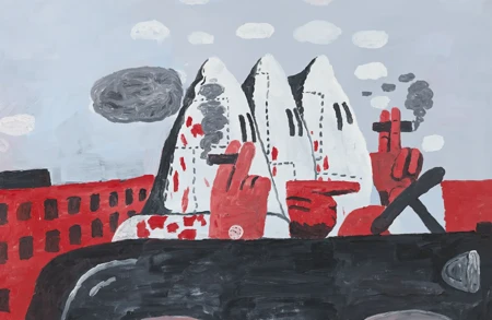 Thumbnail image for exhibition titled Draw Them In, Paint Them Out<br>Trenton Doyle Hancock Confronts Philip Guston