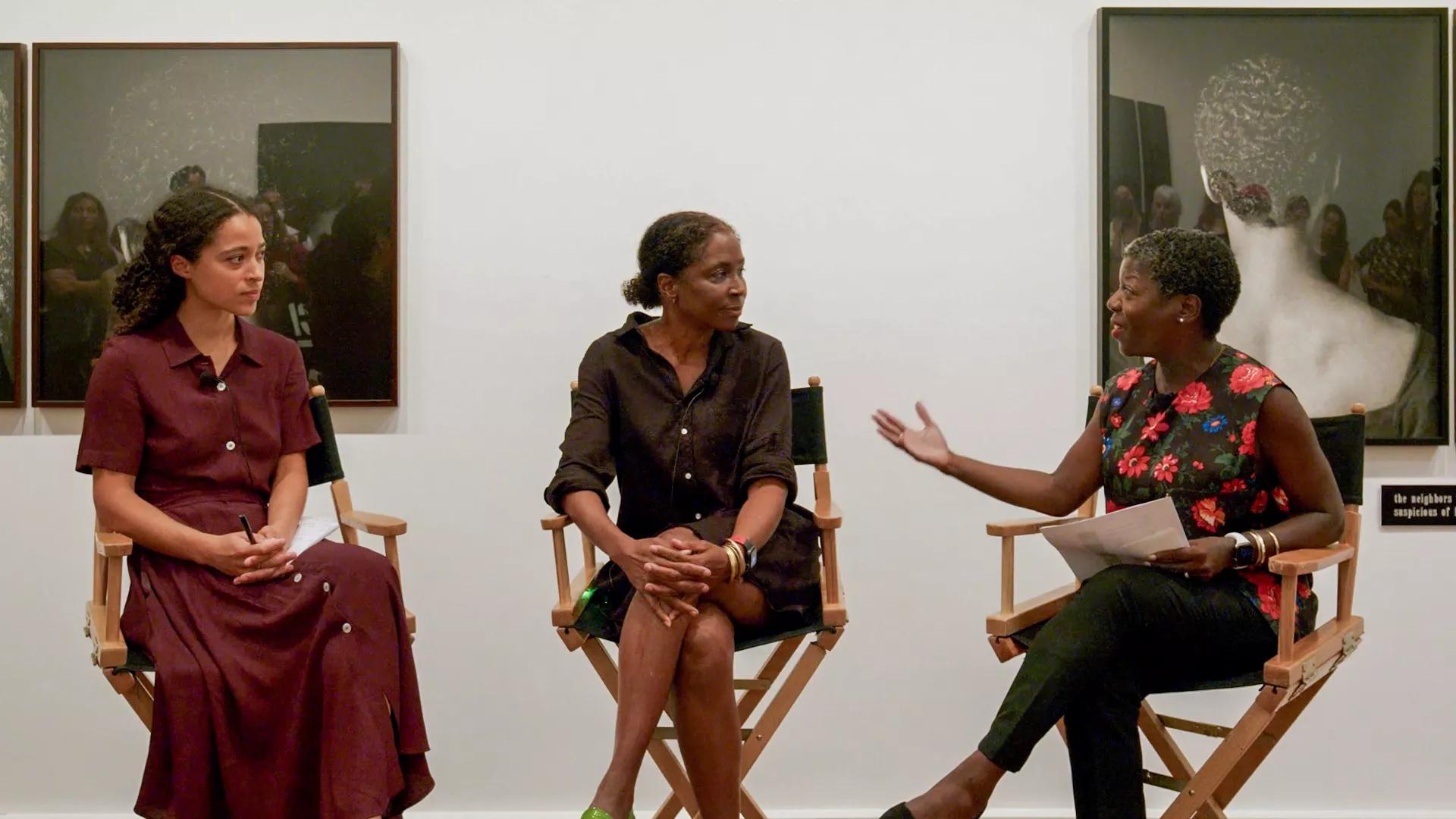 Image for exhibition titled In Conversation: Lorna Simpson, Thelma Golden and Zora Simpson Casebere