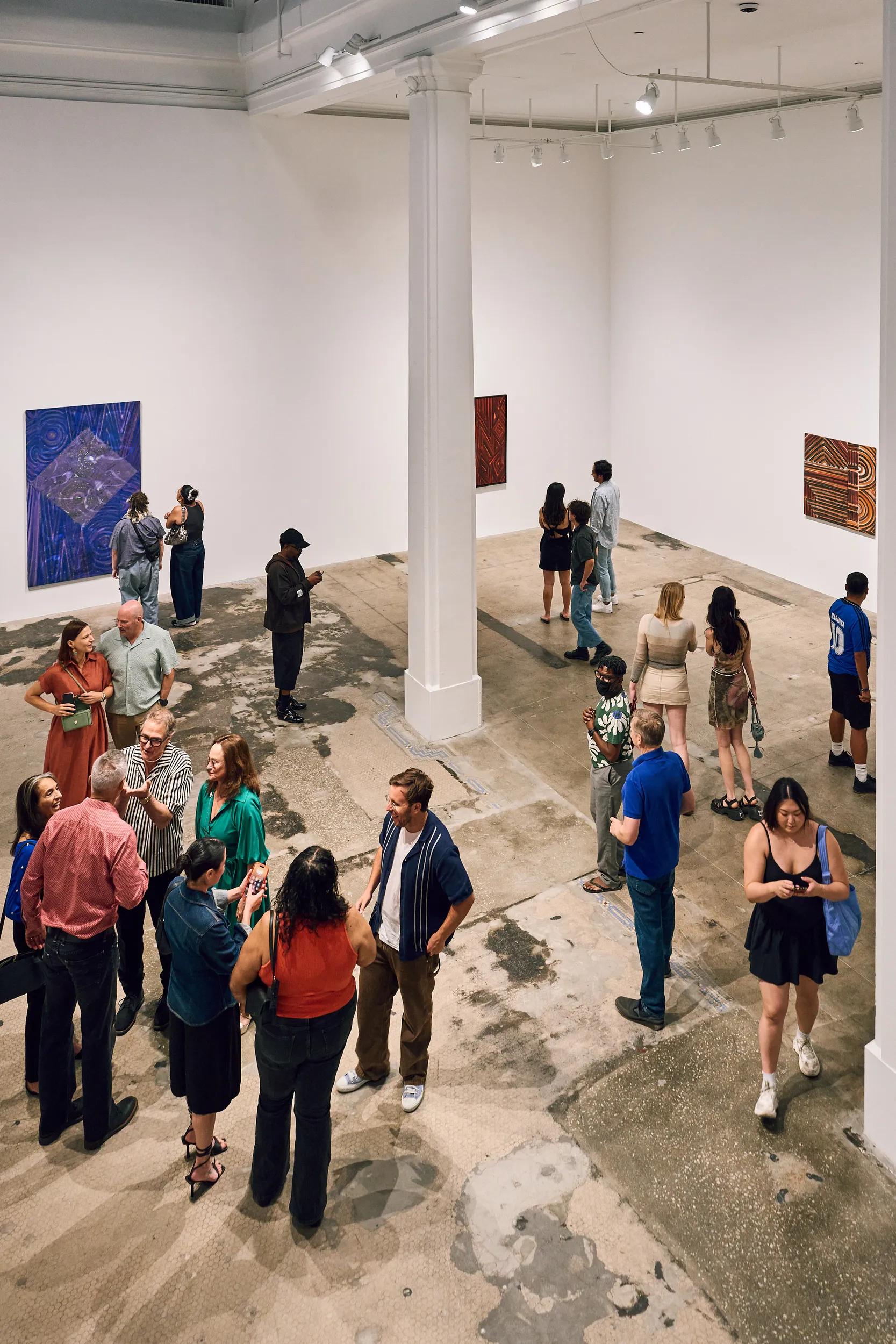 Opening celebration for ‘Luchita Hurtado. Yo Soy,’ Hauser & Wirth Downtown Los Angeles, 2025. Photo: Mario de Lopez