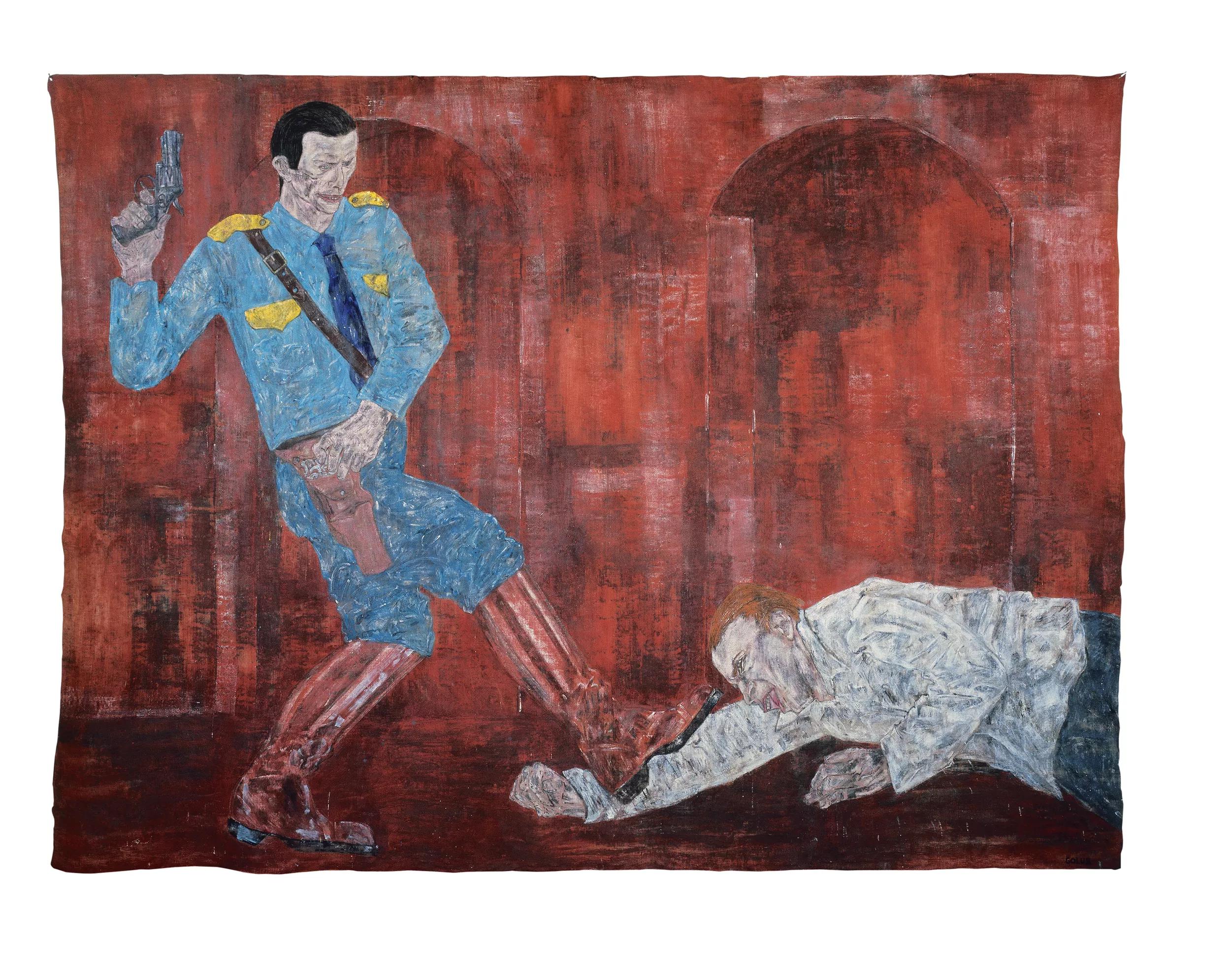Hero image for event titled In Response to Leon Golub: Rashid Johnson, Tiona Nekkia McClodden & Taryn Simon with a performance by Zahra Alzubaidi