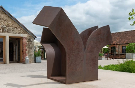 Thumbnail image for press titled Eduardo Chillida review – sculptures that clutch at the air like a goalkeeper