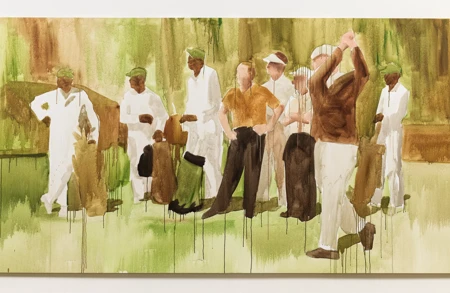 Thumbnail image for press titled In Henry Taylor’s Paintings, the Past Bleeds into the Present