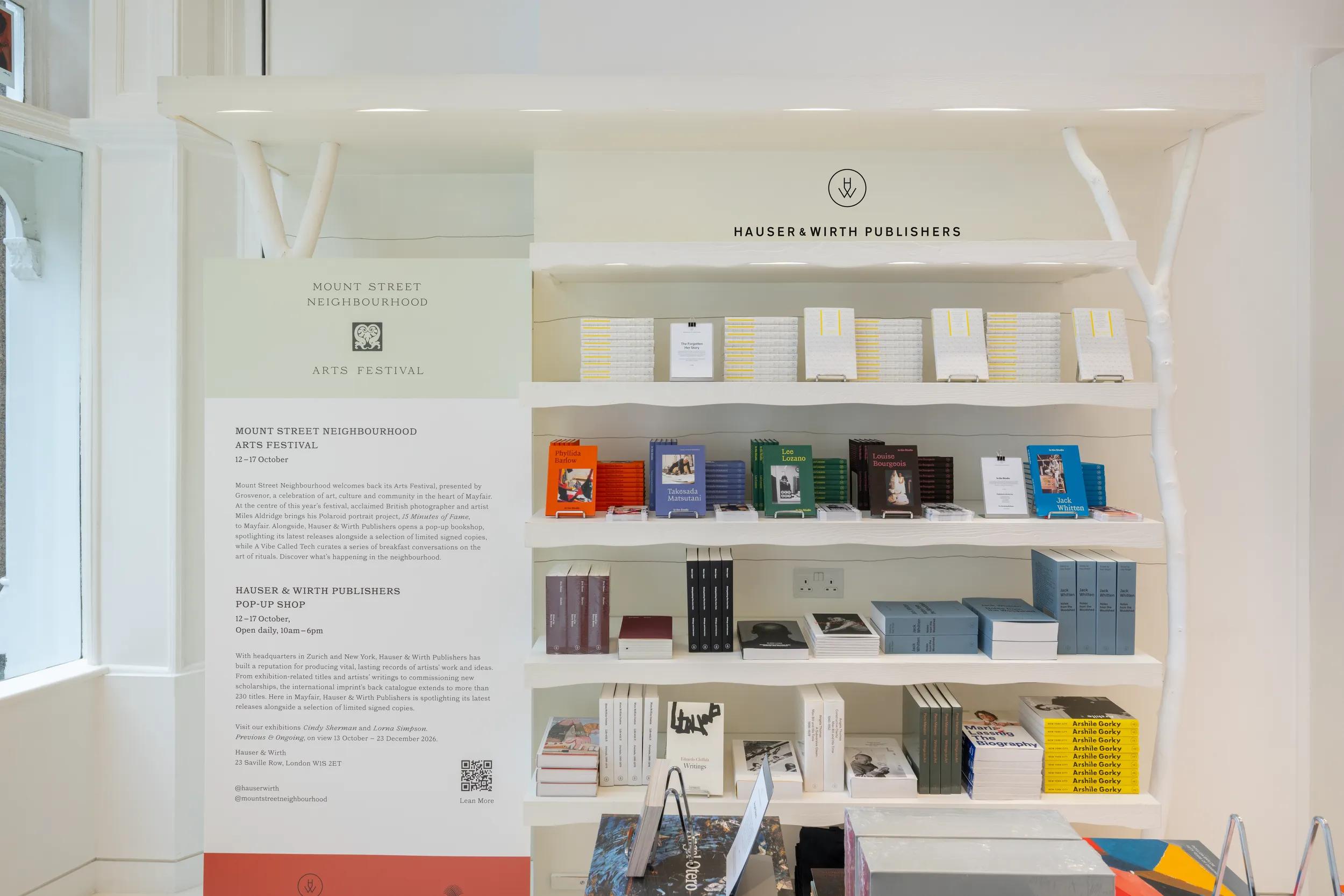 Image for news titled Hauser & Wirth Publishers Pop-Up at Mount Street Neighbourhood Arts Festival