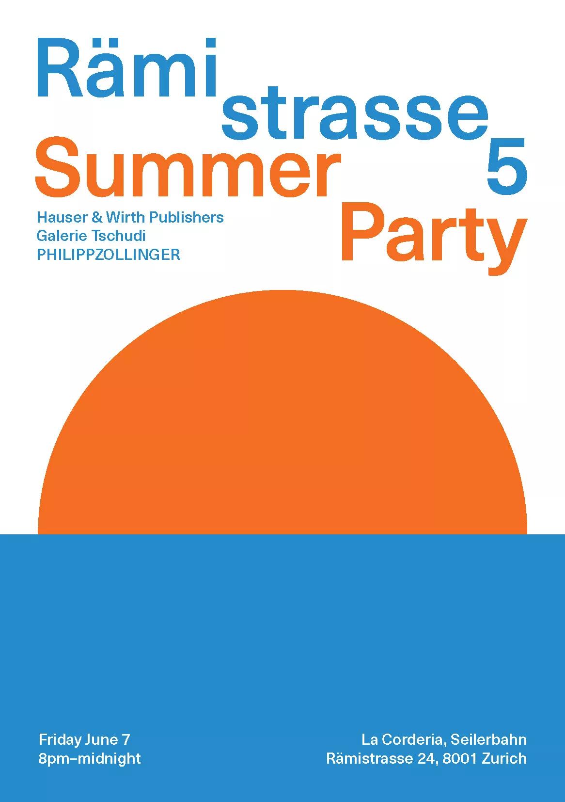 Hero image for event titled Rämistrasse 5 Summer Party