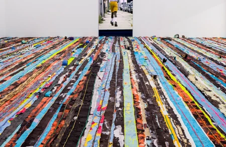 Thumbnail image for exhibition titled Mark Bradford<br>Keep Walking