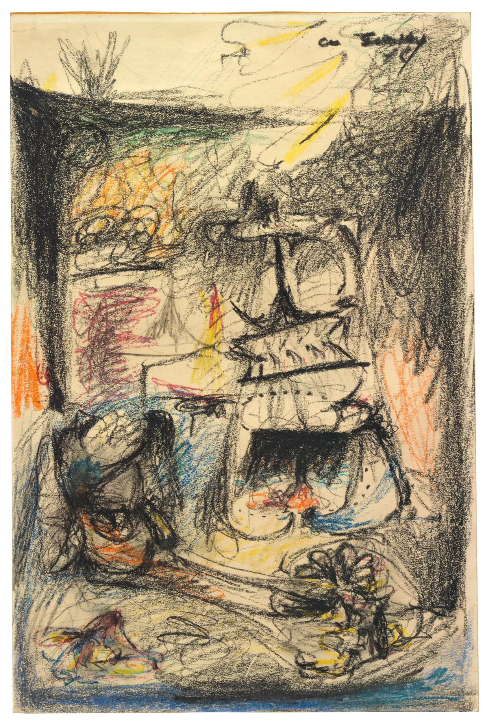 Ursula detail hero for for Arshile Gorky to his daughters, summer 1947