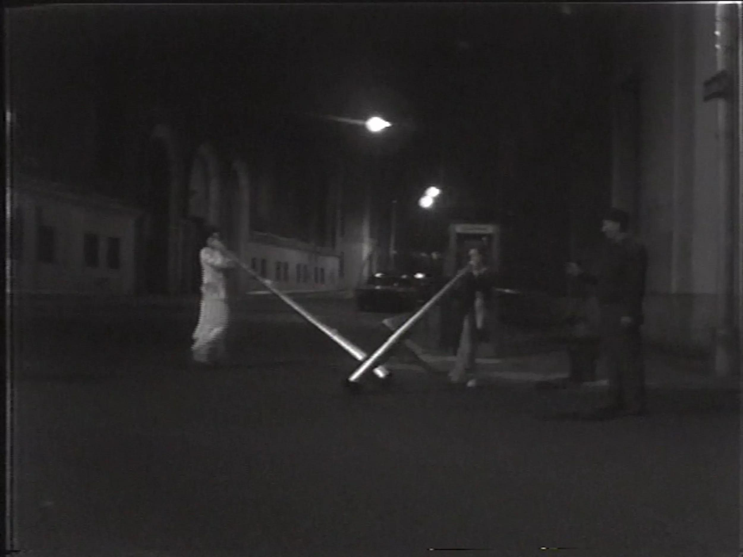 Hero image for event titled Screening for Pat Steir: Joan Jonas’s ‘Street Scene’ and ‘Street Scene with Chalk’ 