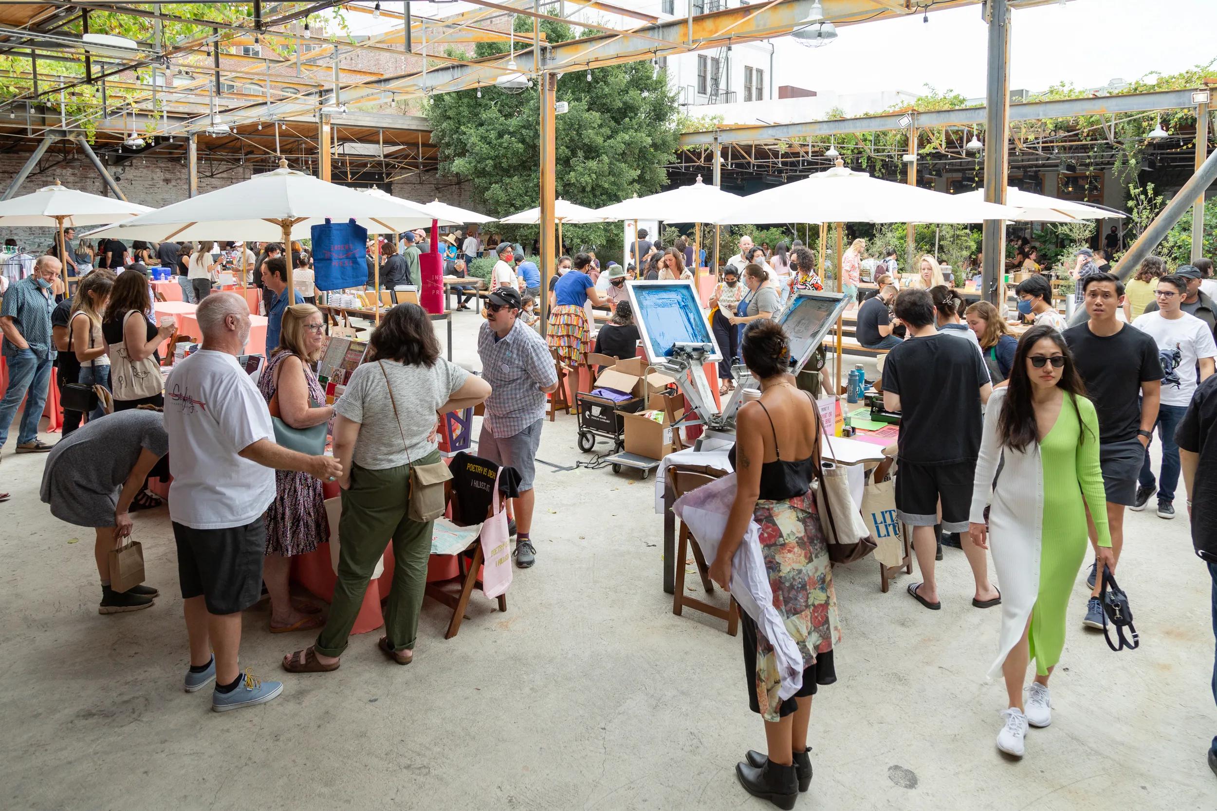 LITLIT: The Little Literary Fair. Cohosted by Los Angeles Review of Books and Hauser & Wirth Publishers, Hauser & Wirth Downtown Los Angeles, 2022. Photo: Mario de Lopez
