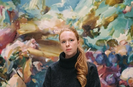 Thumbnail image for press titled At the Frick, a Young Painter Spars With an Old Master