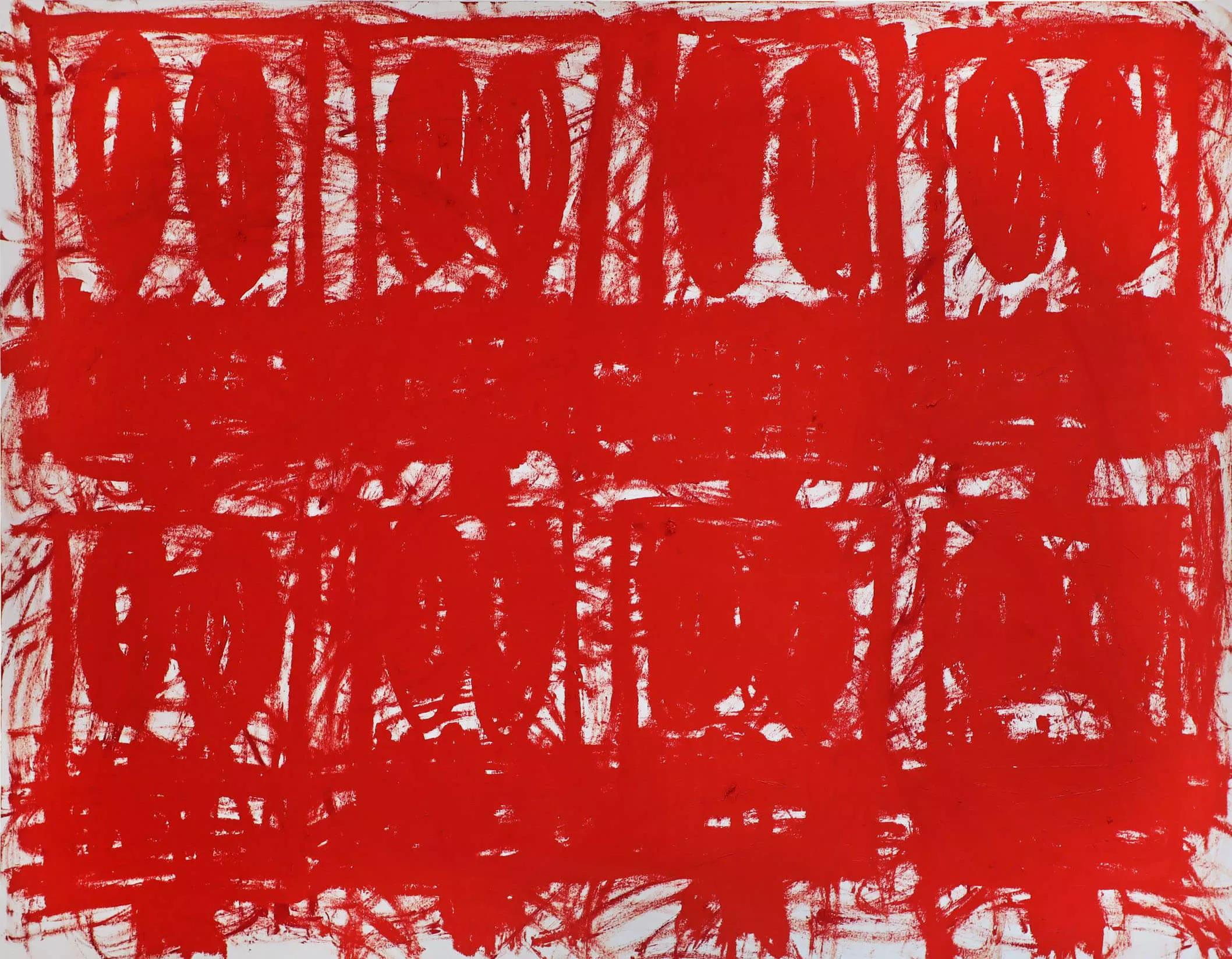 Hero image for exhibition titled Rashid Johnson<br>Untitled Anxious Red Drawings