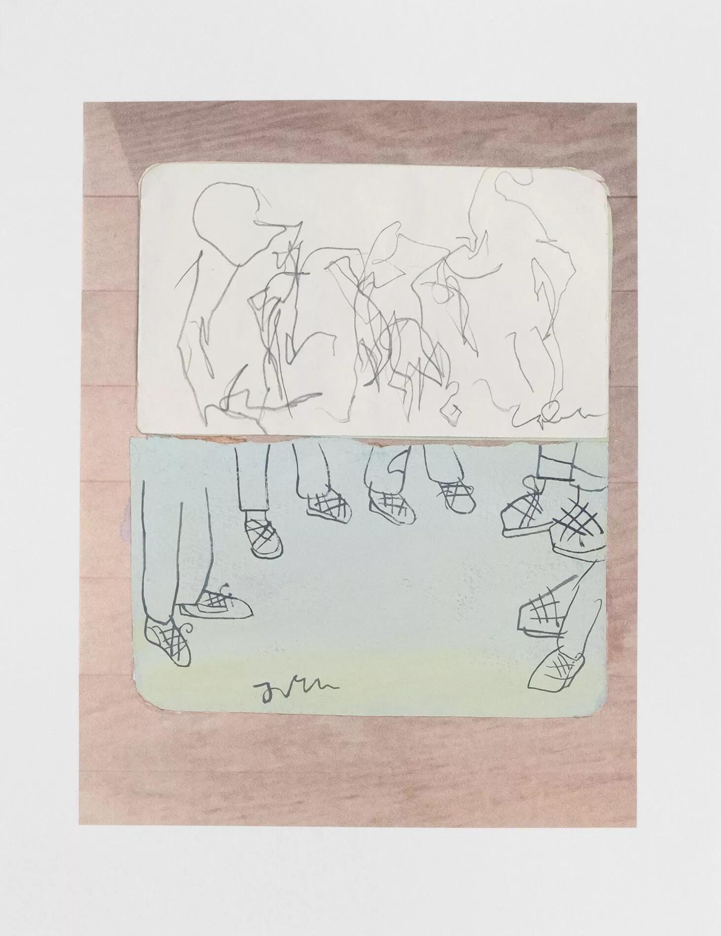 Thumbnail image for exhibition titled A Drawing Collabration with Shawn at End of the Day