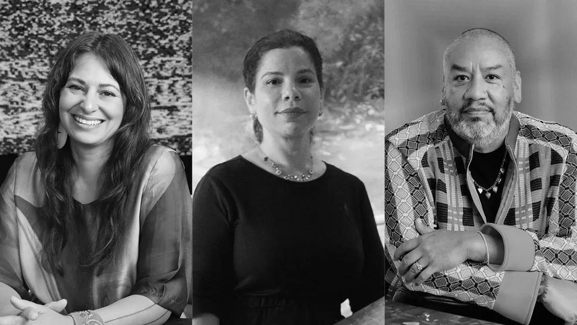 Hero image for event titled In Conversation: Firelei Báez, Jeffrey Gibson & Candice Hopkins at Cooper Union