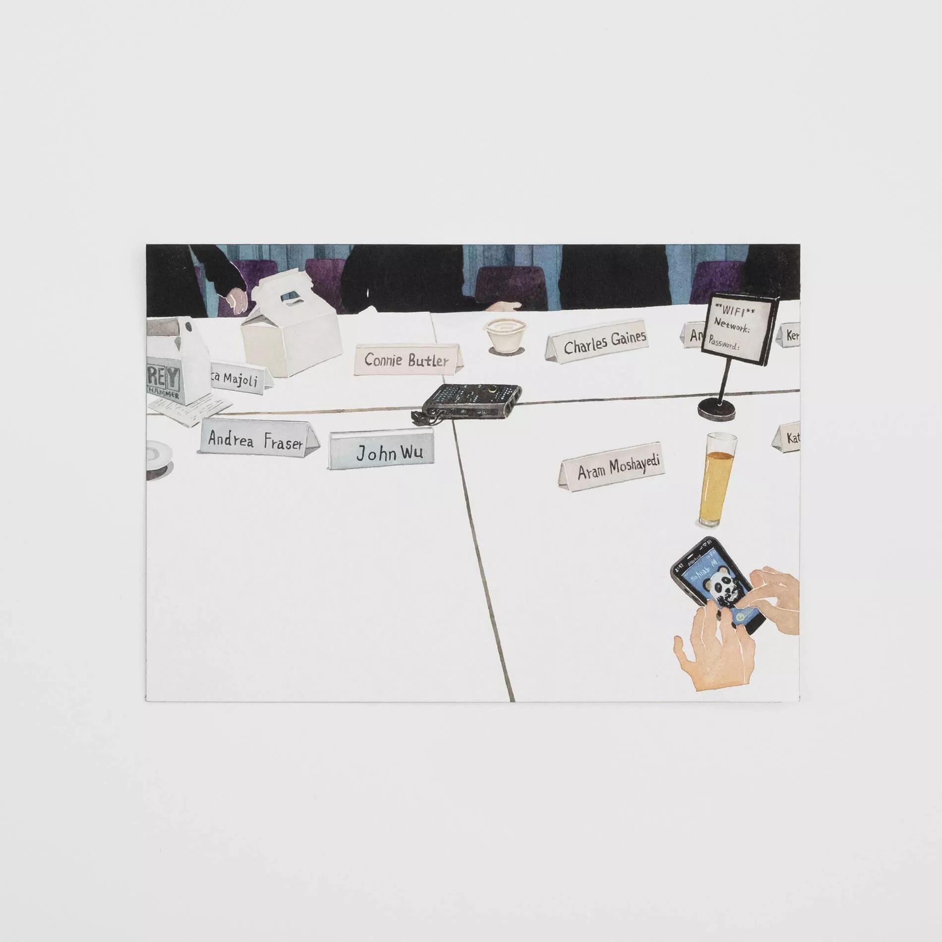 Thumbnail image for exhibition titled A Meeting About To Start