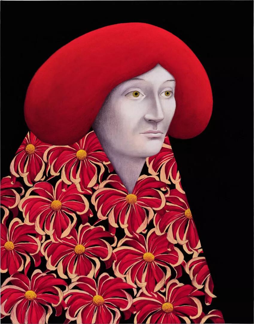 Thumbnail image for exhibition titled Portrait with Red Flowers