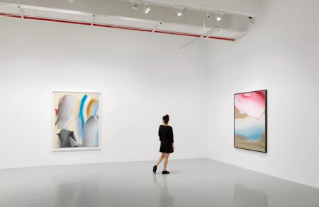 Thumbnail image for press titled Painter Ed Clark’s First Hauser & Wirth Show Radiates Effortless Beauty. But It’s the Product of Decades of Toughing It Out
