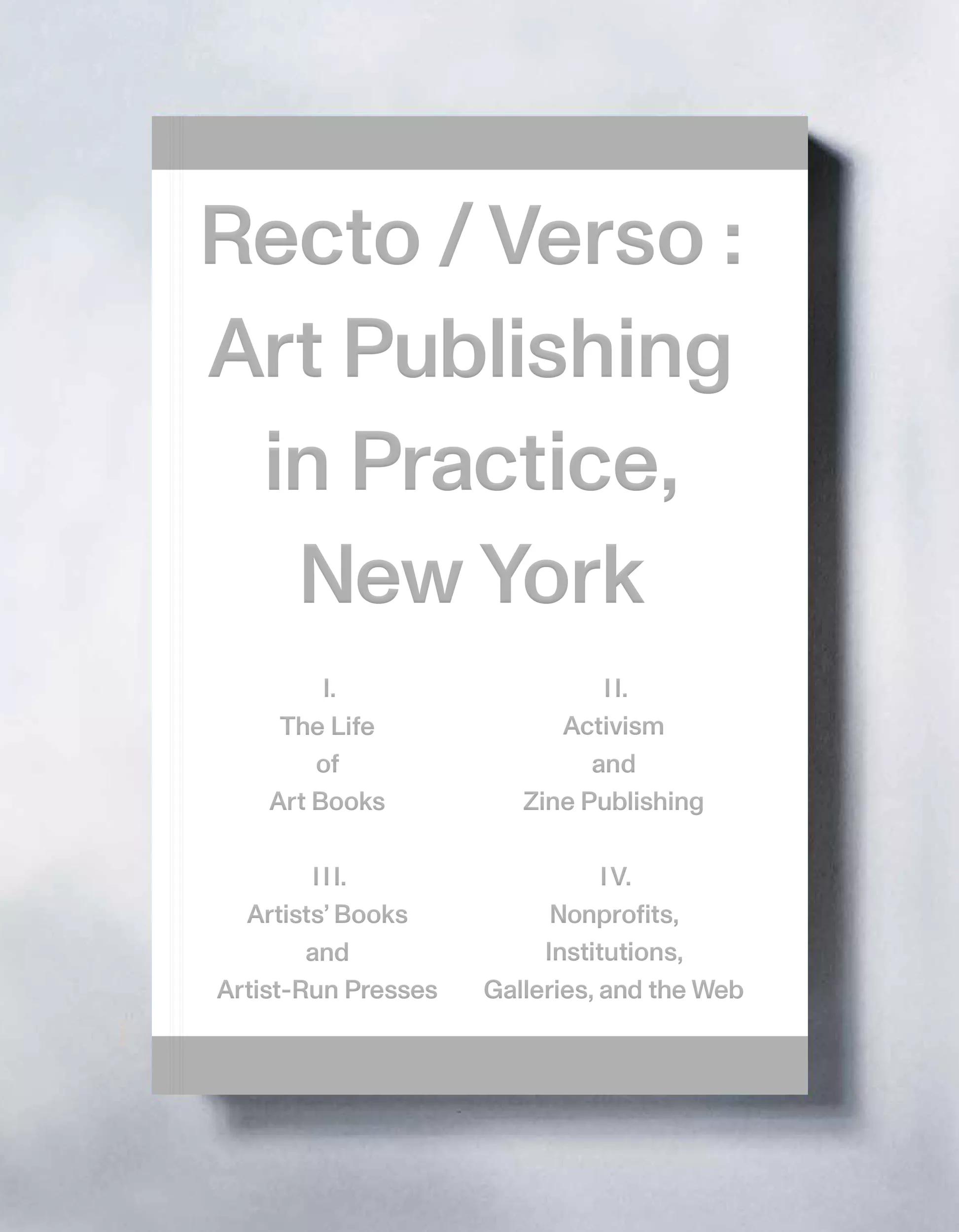 Ursula detail hero for for ‘Recto / Verso : Art Publishing in Practice, New York’ at the New York Art Book Fair