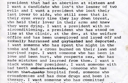 Thumbnail image for event called In Response: Zoe Leonard’s ‘I want a president’